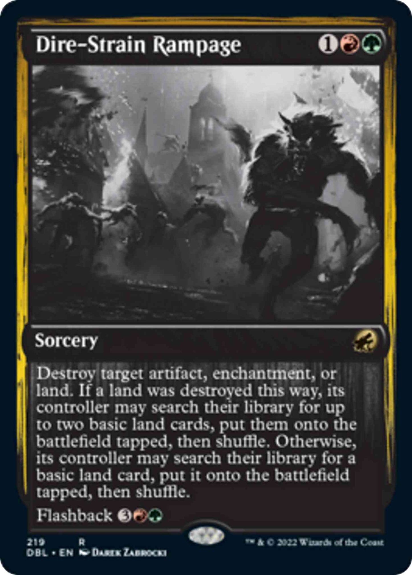 Dire-Strain Rampage [219] [Innistrad: Double Feature] [Non-Foil]