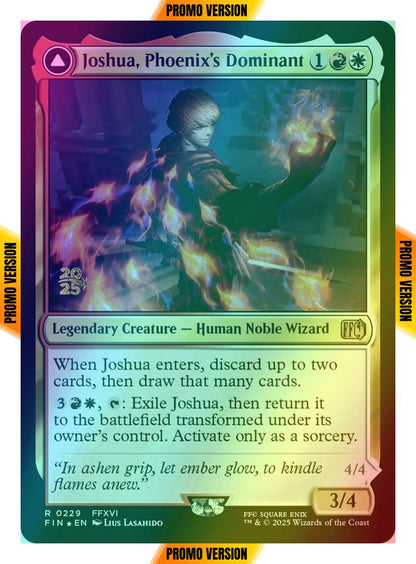 Joshua, Phoenix's Dominant // Phoenix, Warden of Fire [229s] [Prerelease] [FINAL FANTASY: Promos] [Foil]