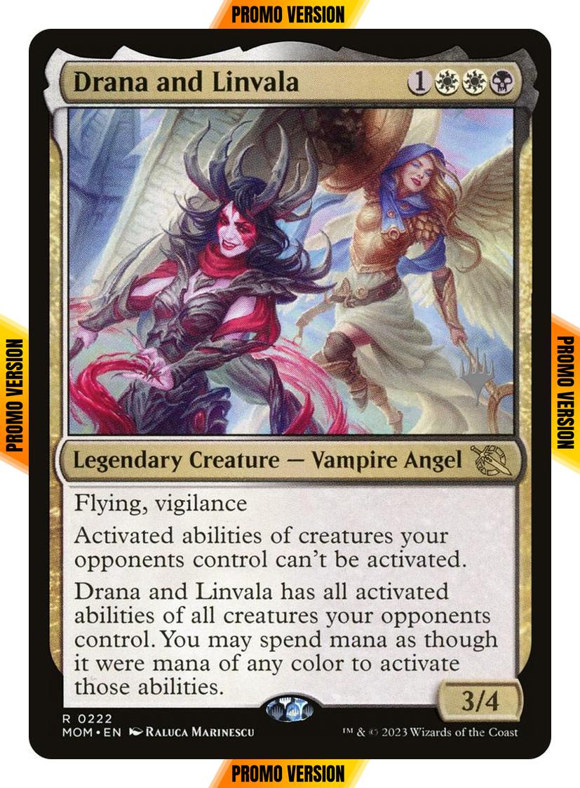 Drana and Linvala [222p] [Promo Pack] [March of the Machine: Promos] [Non-Foil]