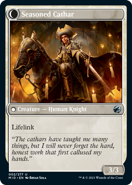 Ambitious Farmhand // Seasoned Cathar [2] [Innistrad: Midnight Hunt] [Non-Foil]