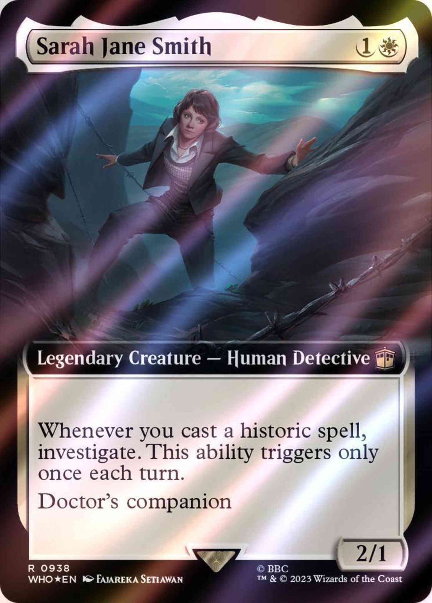 Sarah Jane Smith [938] [Extended Art] [Universes Beyond: Doctor Who] [Surge Foil]