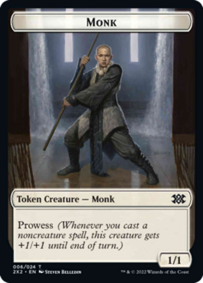 Monk Token (06) // Spider Token (18) [Double Masters 2022: Tokens] [Non-Foil]