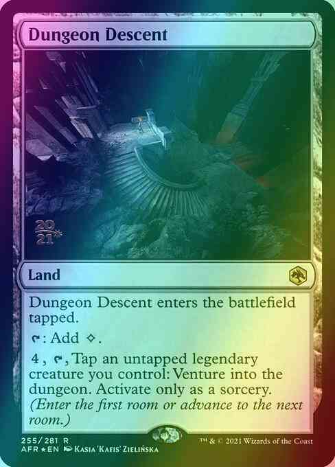 Dungeon Descent [Prerelease] [255s] [Adventures in the Forgotten Realms Promos] [Foil]