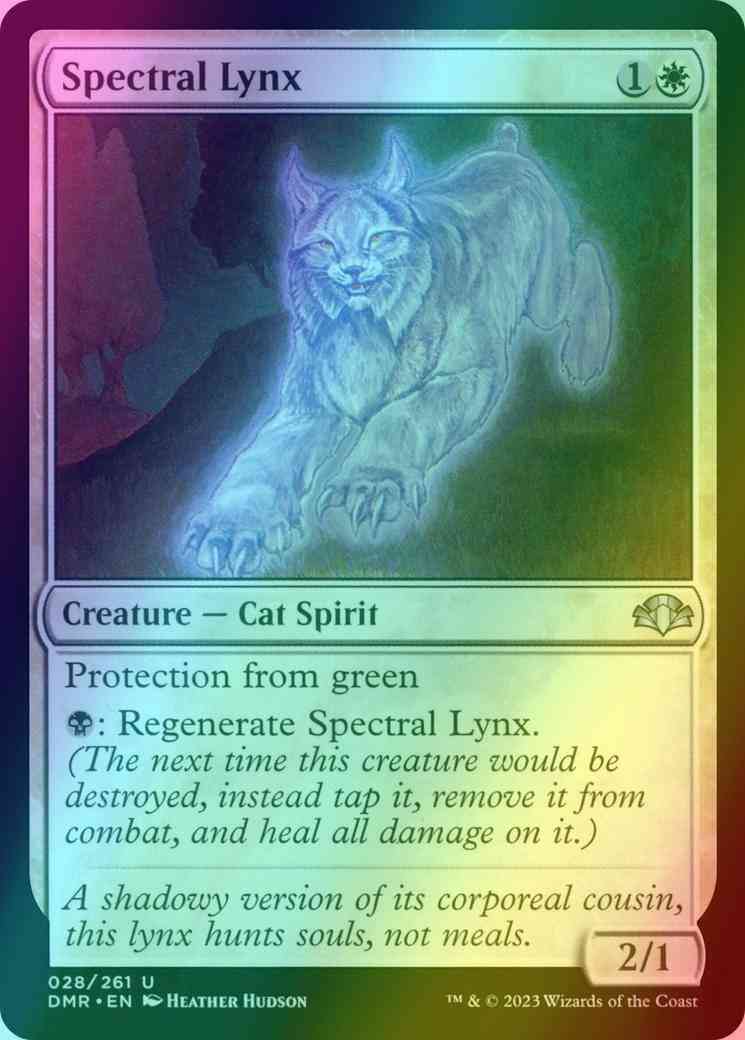 Spectral Lynx [28] [Dominaria Remastered] [Foil]