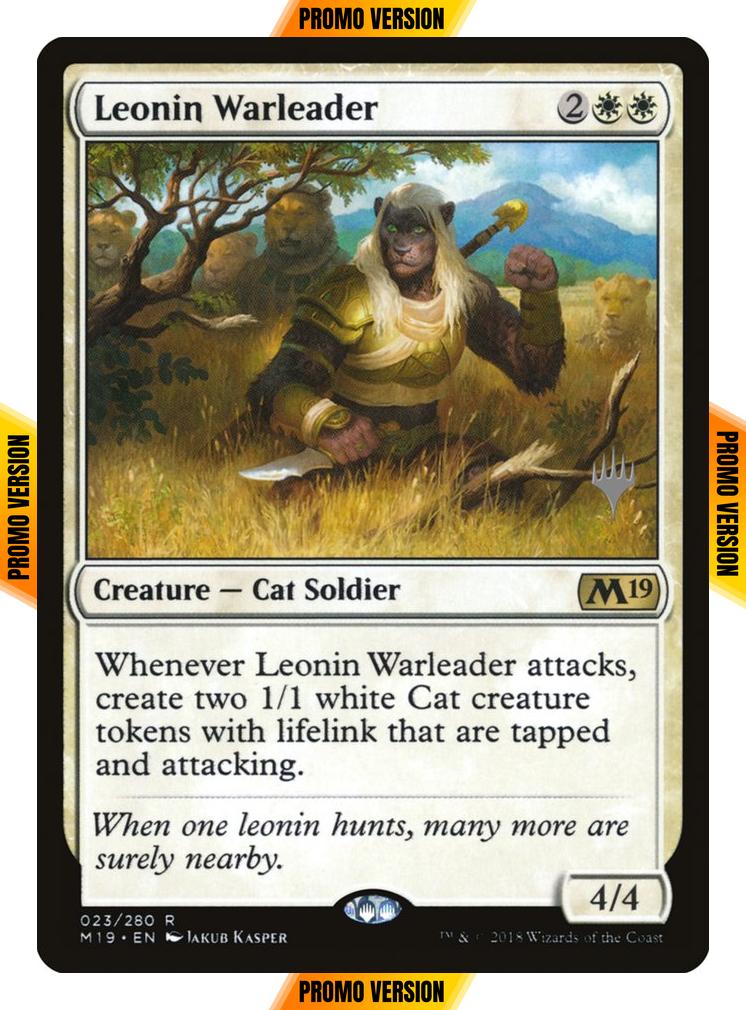 Leonin Warleader [23p] [Promo Pack] [Core Set 2019 Promos] [Foil]