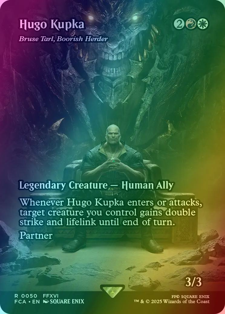 Hugo Kupka - Bruse Tarl, Boorish Herder [50] [Borderless] [FINAL FANTASY: Through the Ages] [Foil]