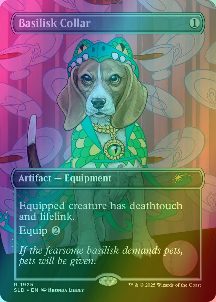 Basilisk Collar [1925] [Borderless] [Dogs Are Better Than Cats] [Secret Lair Drop] [Foil]