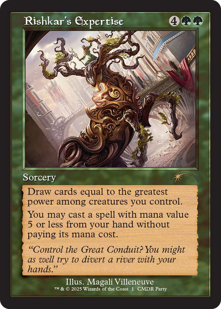 Rishkar's Expertise [1] [Retro Frame] [Commander Party] [Wizards Play Network 2025] [Non-Foil]