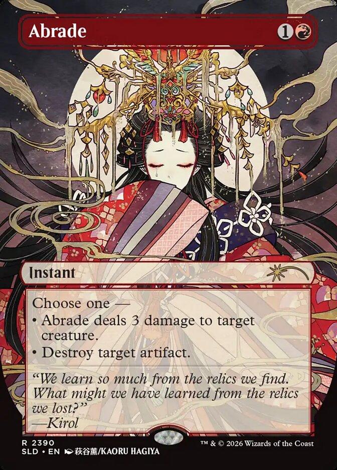 Abrade [2390] [Borderless] [Return to Mystical Archive] [Secret Lair Drop] [Non-Foil]