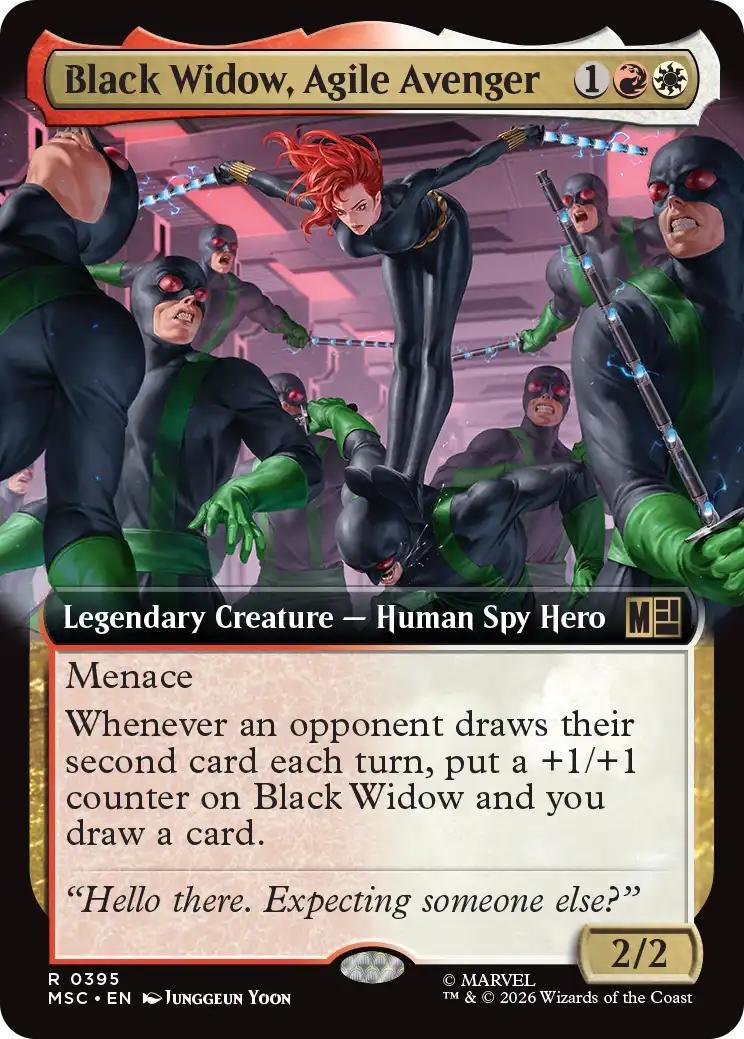 Black Widow, Agile Avenger [395] [Extended Art] [Marvel Super Heroes: Commander] [Non-Foil]