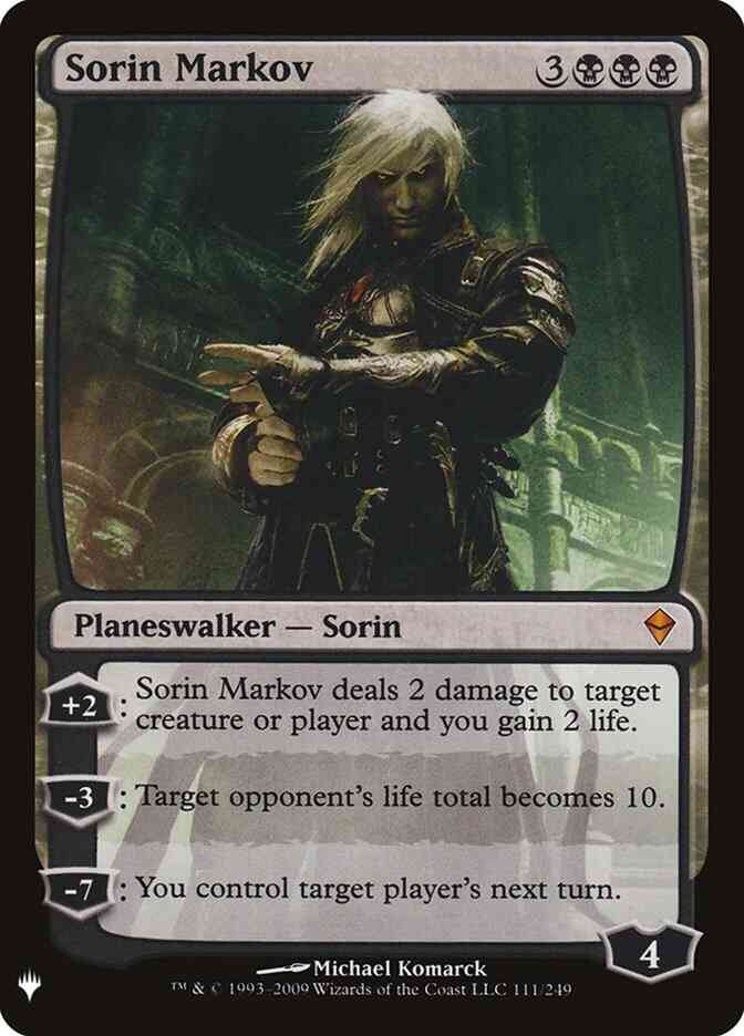 Sorin Markov [ZEN-111] [The List] [Non-Foil]