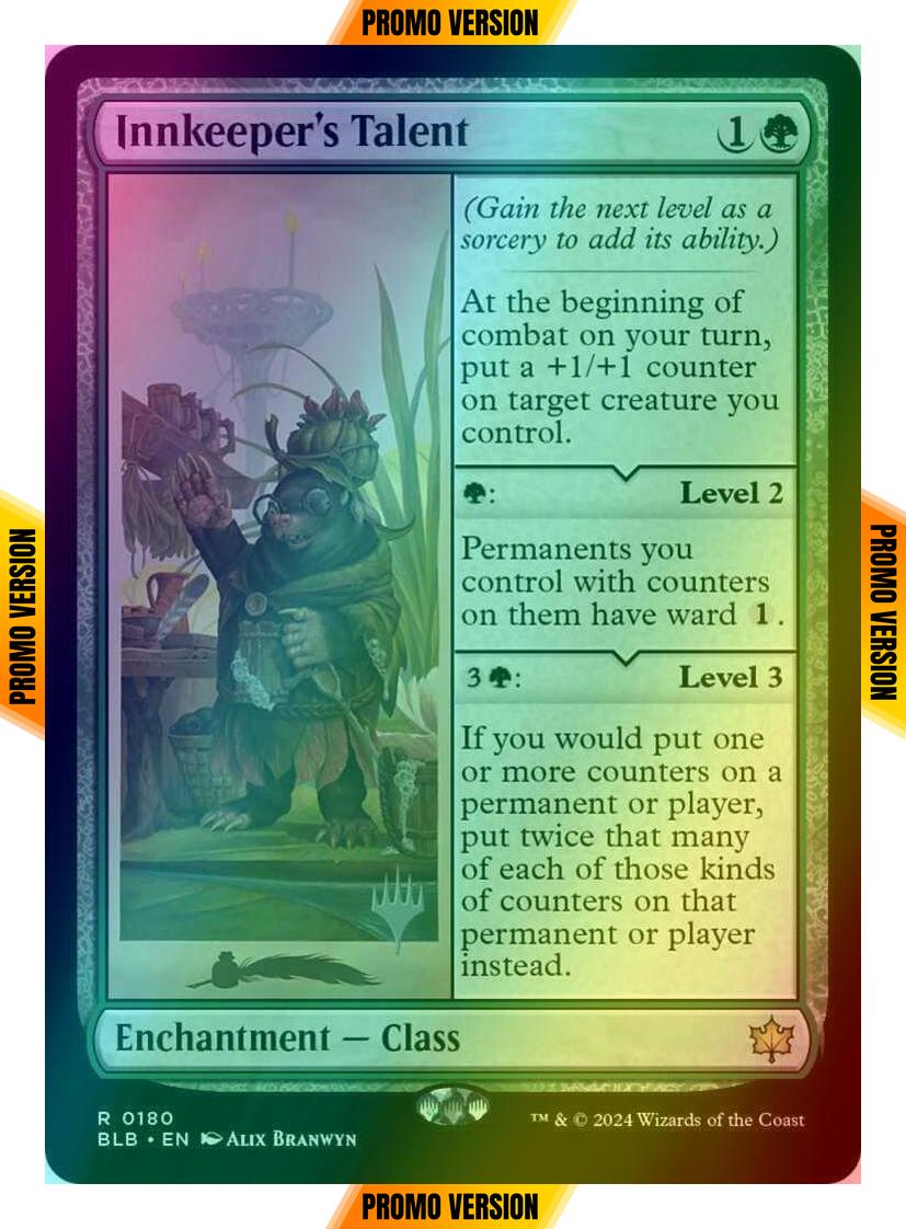 Innkeeper's Talent [180p] [Promo Pack] [Bloomburrow: Promos] [Foil]