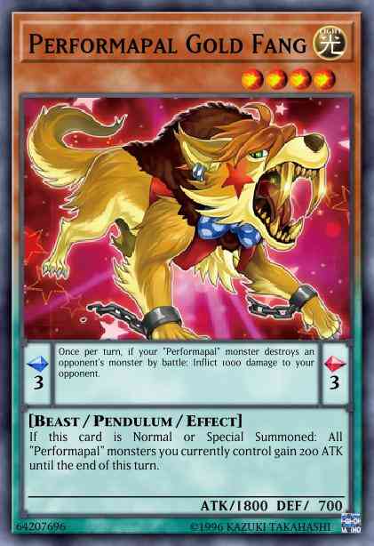 Performapal Gold Fang - CYHO-EN095 - Rare - 1st Edition
