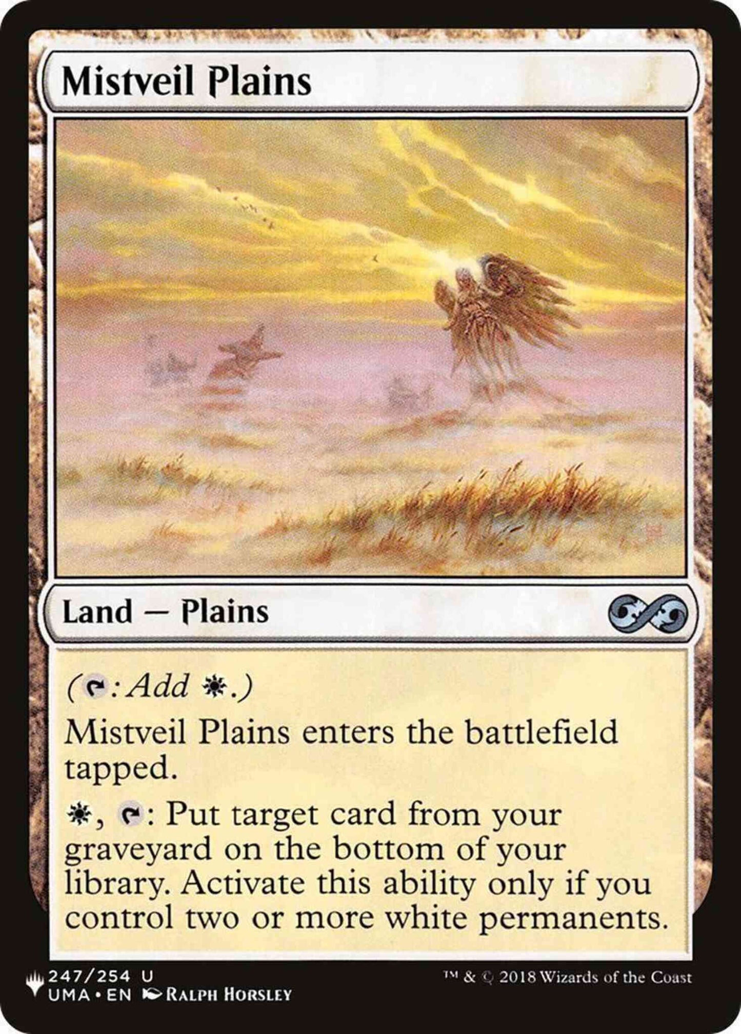 Mistveil Plains [UMA-247] [The List] [Non-Foil]