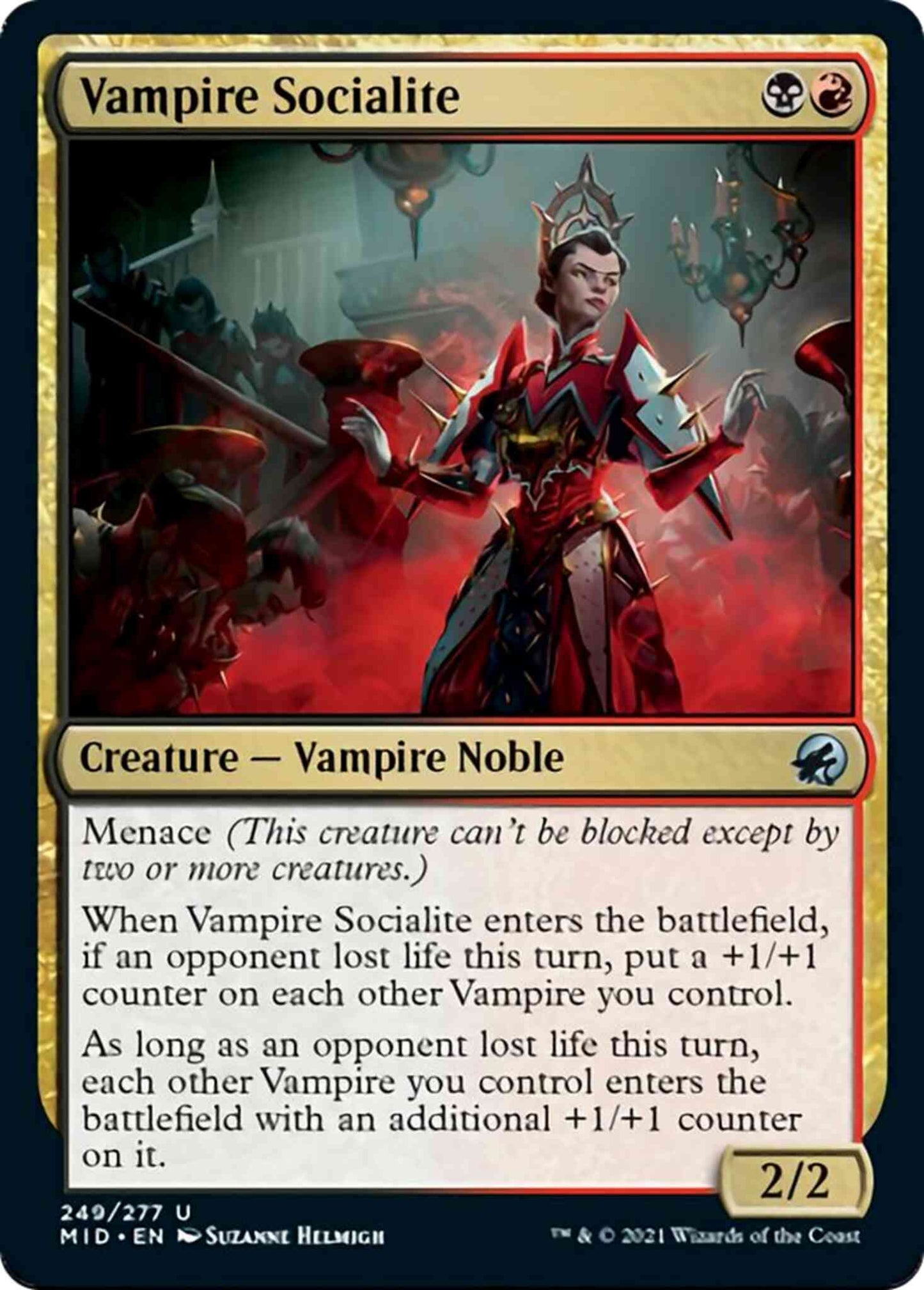 Vampire Socialite [249] [Innistrad: Midnight Hunt] [Non-Foil]