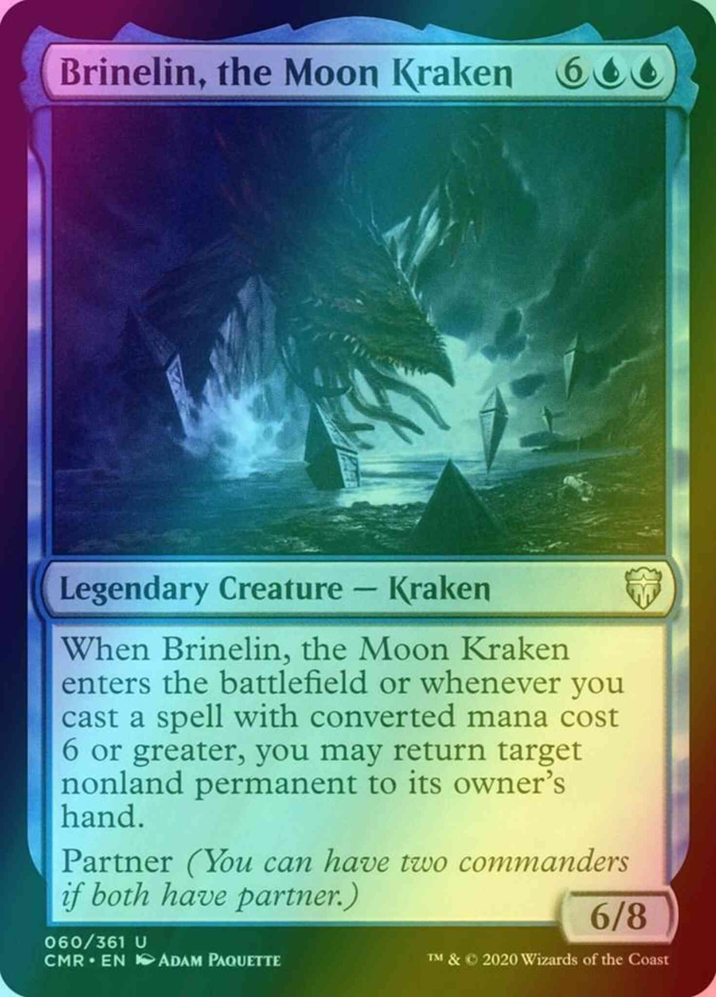 Brinelin, the Moon Kraken [60] [Commander Legends] [Foil]