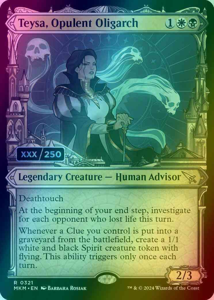 Teysa, Opulent Oligarch - Serial Numbered [321z] [Ravnica City Showcase] [Murders at Karlov Manor] [Foil]