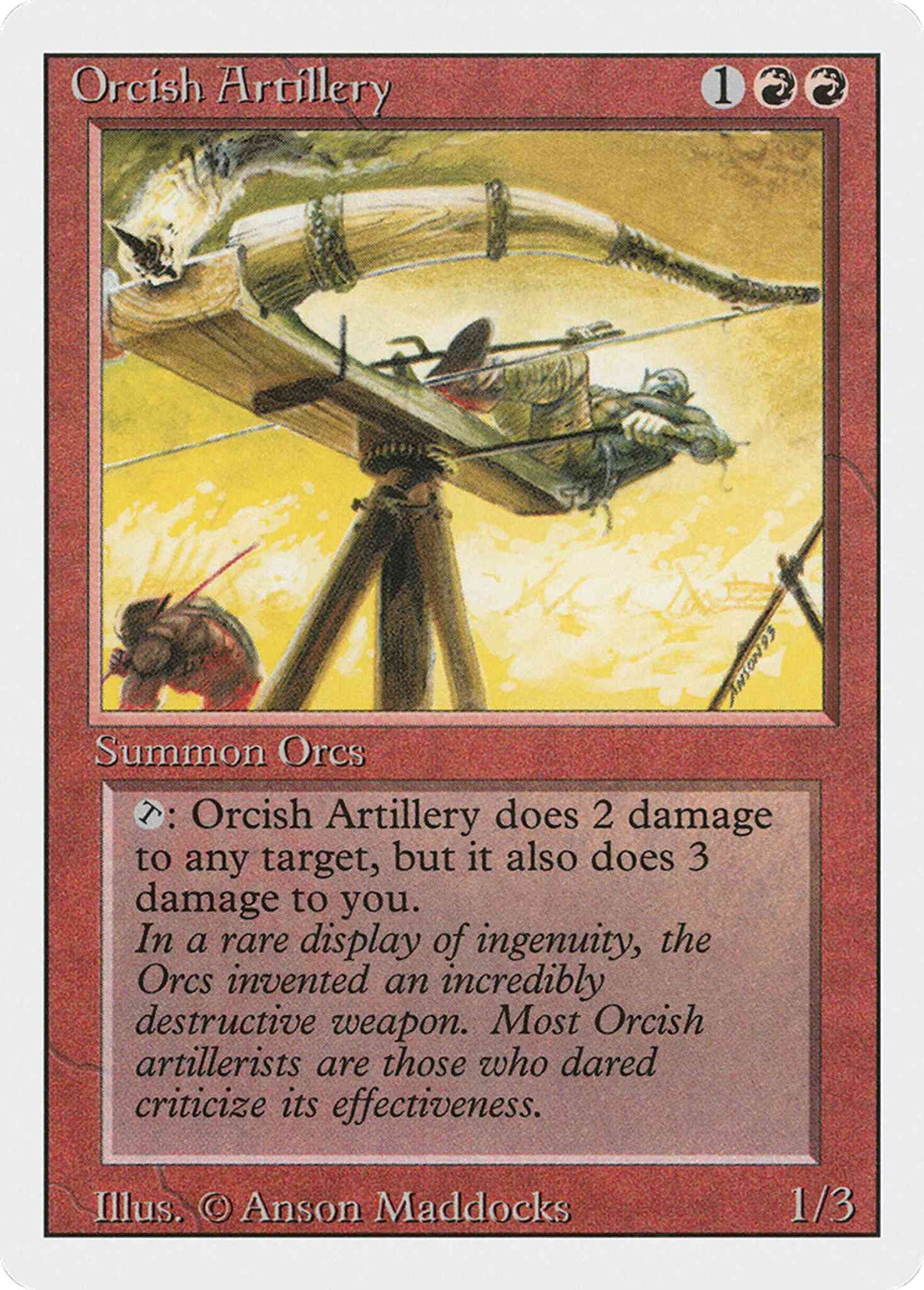 Orcish Artillery [168] [Revised Edition] [Non-Foil]