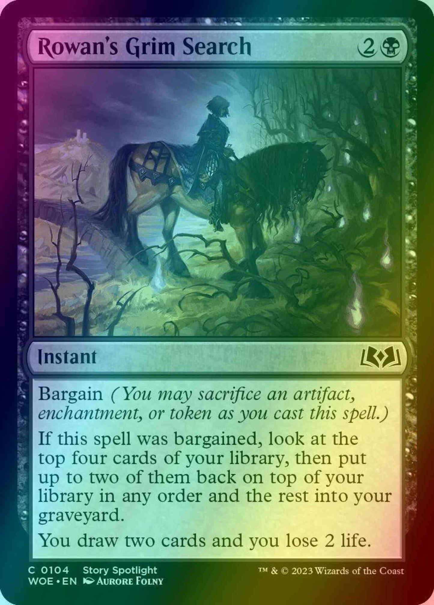 Rowan's Grim Search [104] [Wilds of Eldraine] [Foil]