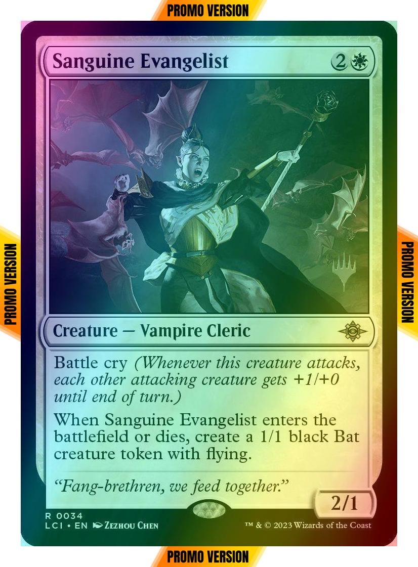 Sanguine Evangelist [34p] [Promo Pack] [The Lost Caverns of Ixalan: Promos] [Foil]