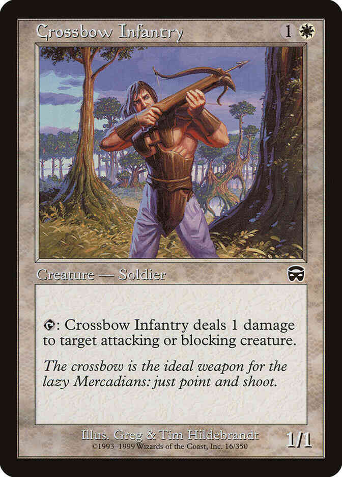 Crossbow Infantry [16] [Mercadian Masques] [Non-Foil]
