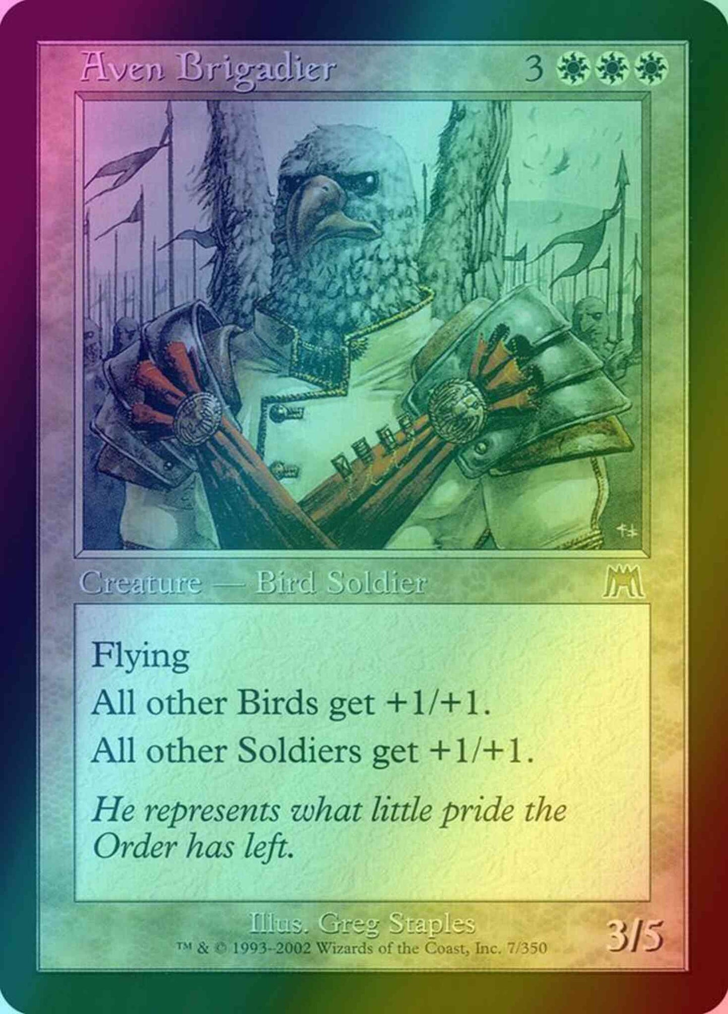 Aven Brigadier [7] [Onslaught] [Foil]