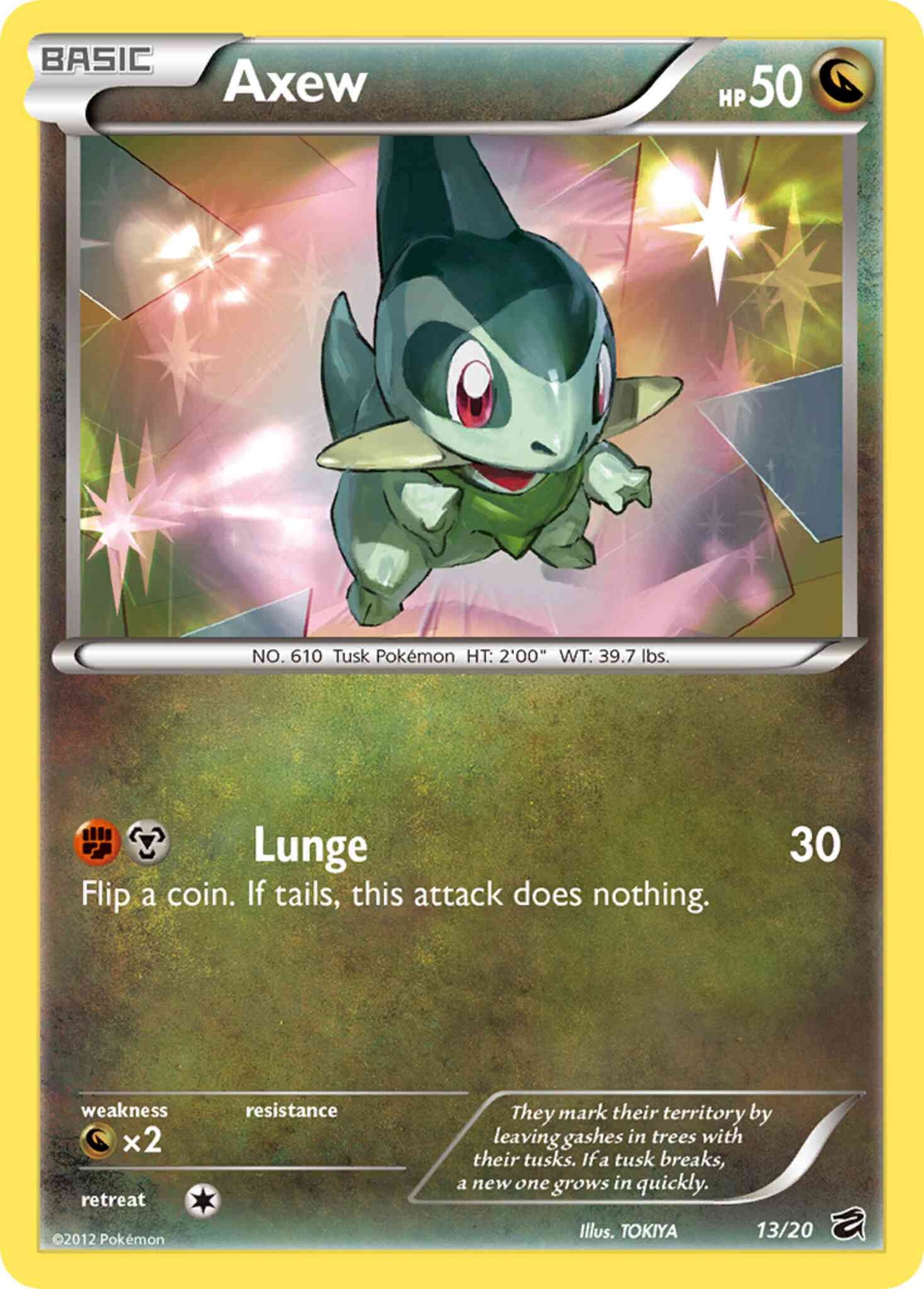Axew - 13/20 - Rare Holo [dv1-13] [Holo]