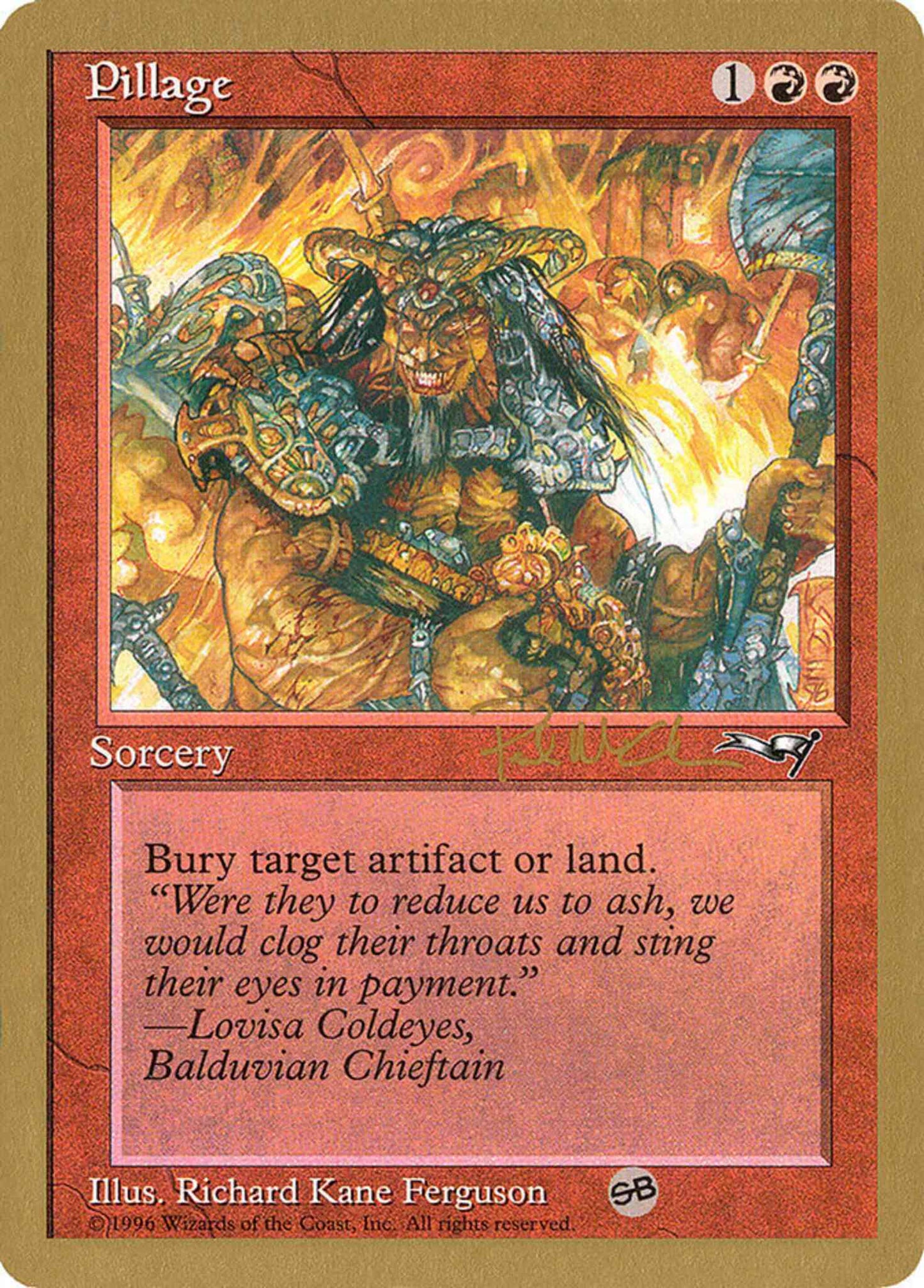 Pillage [pm76sb] [Paul McCabe] [World Championship Decks 1997] [Non-Foil]
