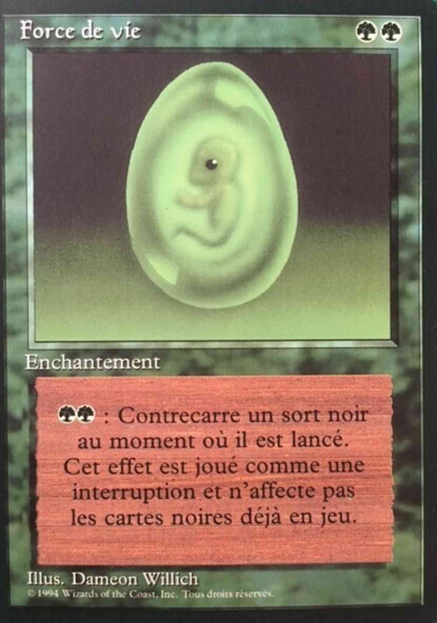 Lifeforce - French [207] [Foreign Black Border: French] [Non-Foil]