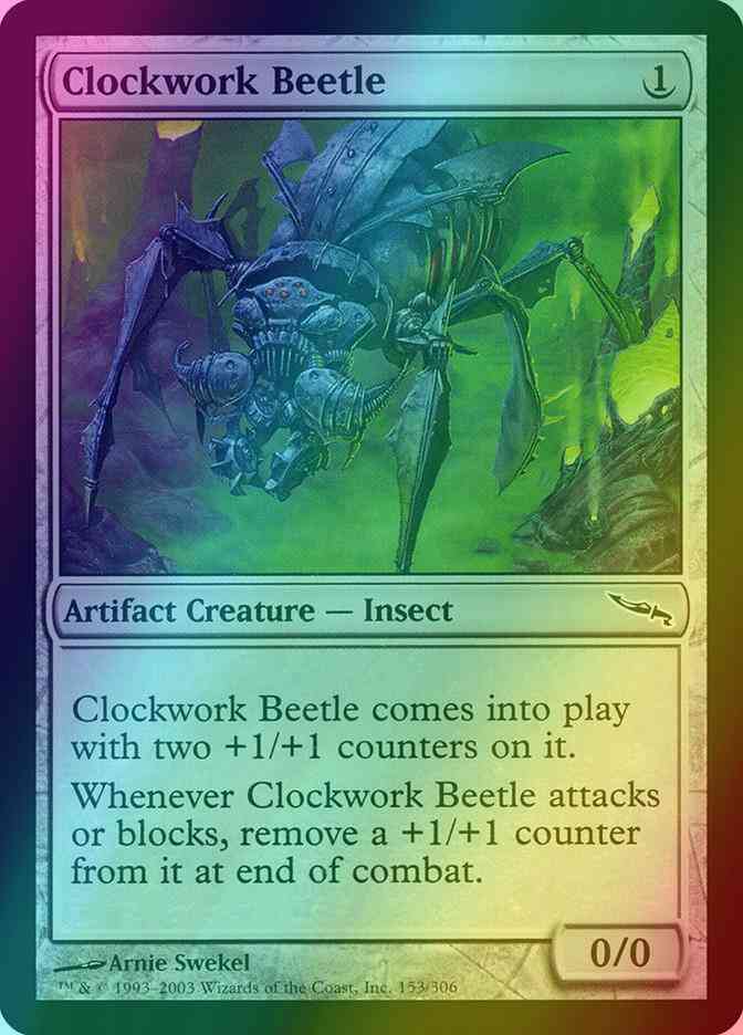 Clockwork Beetle [153] [Mirrodin] [Foil]
