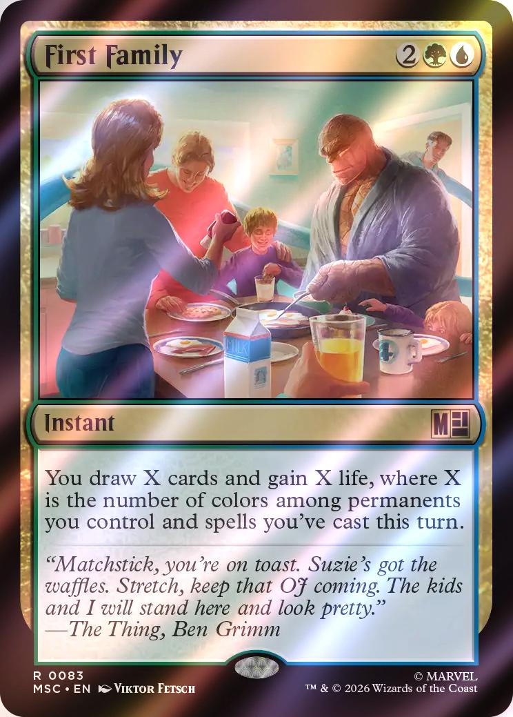 First Family [83] [Marvel Super Heroes: Commander] [Surge Foil]