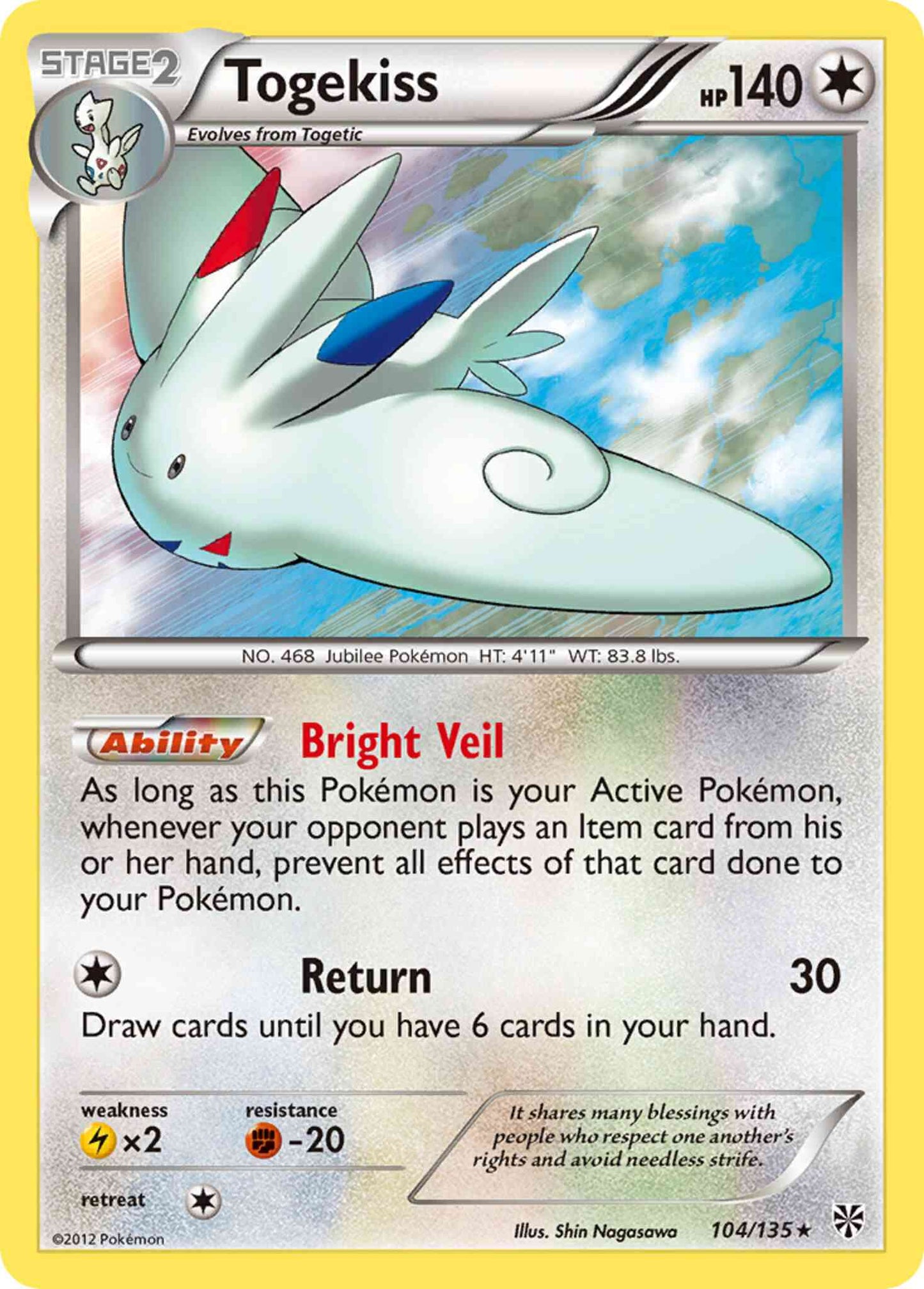Togekiss - 104/135 - Rare Holo [bw8-104] [Holo]