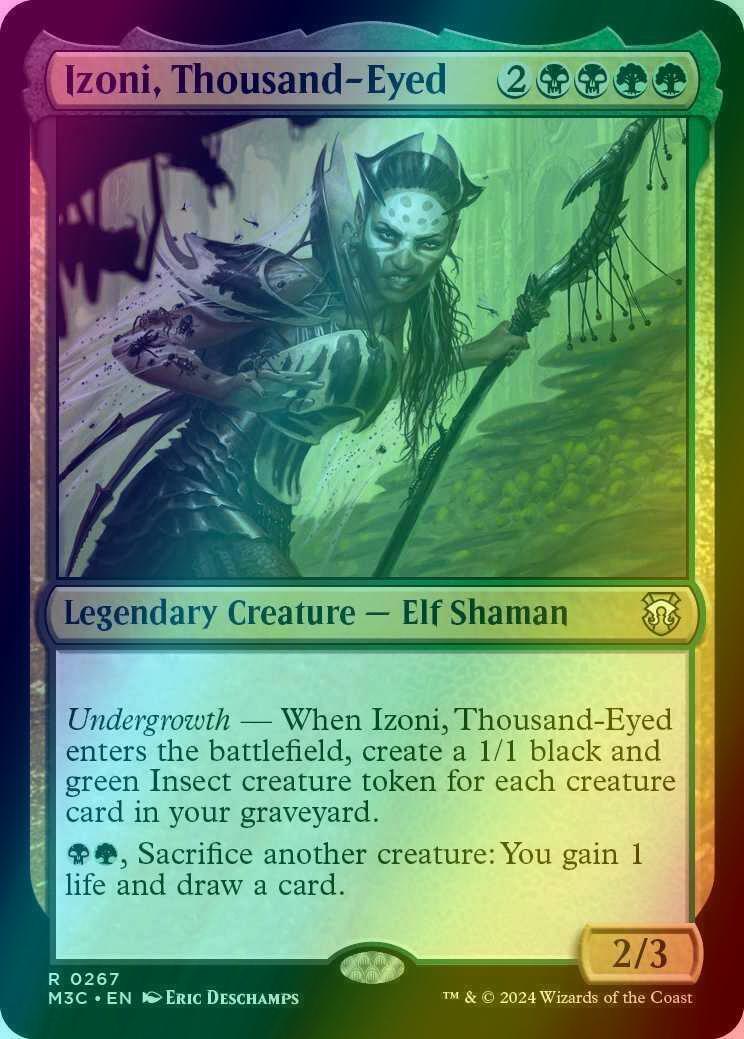 Izoni, Thousand-Eyed [267] [Modern Horizons 3: Commander] [Ripple Foil]