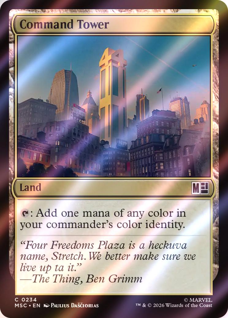 Command Tower (The Fantastic Four) [234] [Marvel Super Heroes: Commander] [Surge Foil]