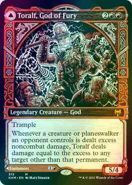 Toralf, God of Fury // Toralf's Hammer [313] [Showcase] [Kaldheim] [Foil]
