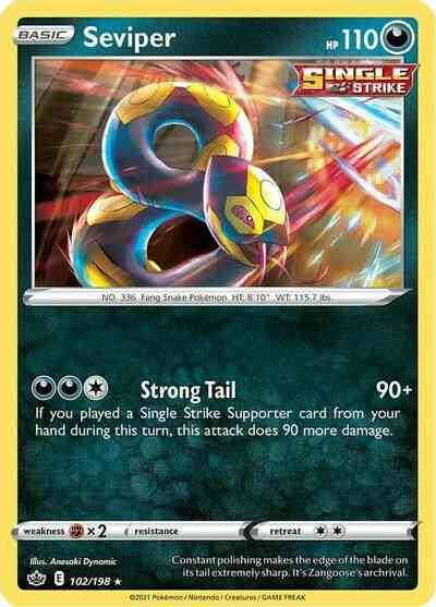 Seviper - 102/198 - Rare [swsh6-102] [Non-Holo]