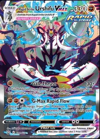 Rapid Strike Urshifu VMAX - 170/163 - Rare Rainbow [swsh5-170] [Secret]