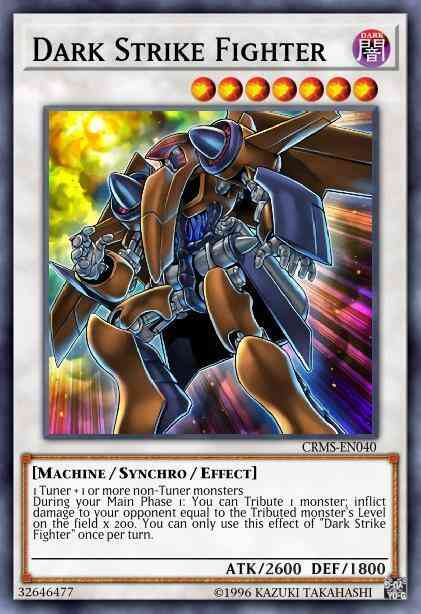 Dark Strike Fighter - CRMS-EN040 - Super Rare - 1st Edition