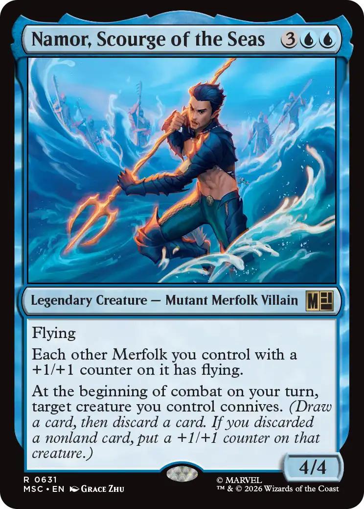 Namor, Scourge of the Seas [631] [Jumpstart] [Marvel Super Heroes: Commander] [Non-Foil]