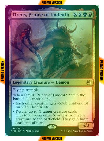 Orcus, Prince of Undeath [229x] [Ampersand] [Adventures in the Forgotten Realms Promos] [Foil]