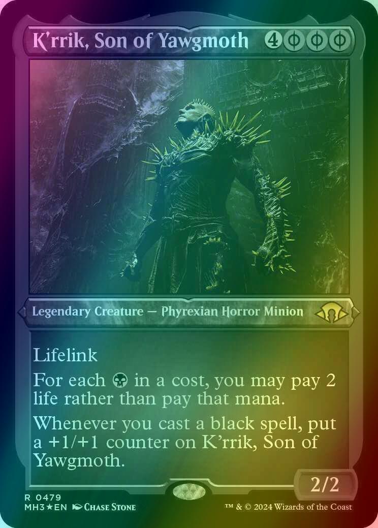 K'rrik, Son of Yawgmoth [479] [Modern Horizons 3] [Etched Foil]