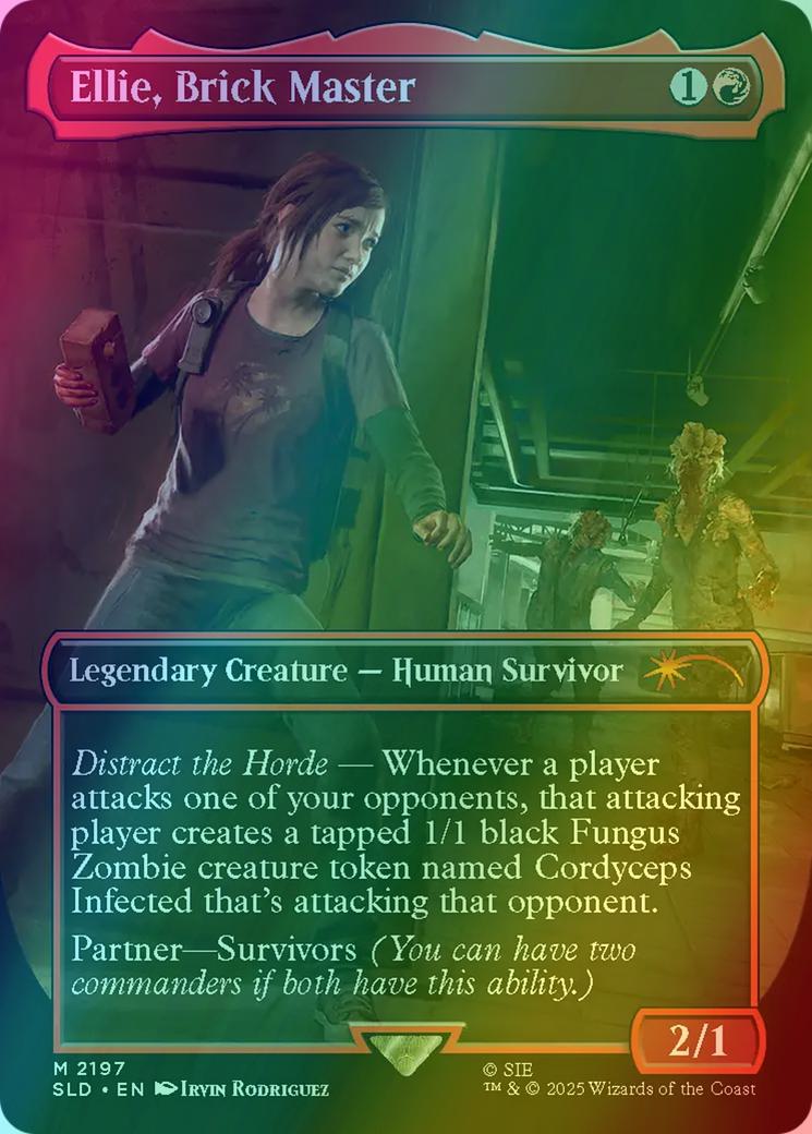 Ellie, Brick Master [2197] [Borderless] [The Last of Us Part I] [Secret Lair Drop] [Rainbow Foil]