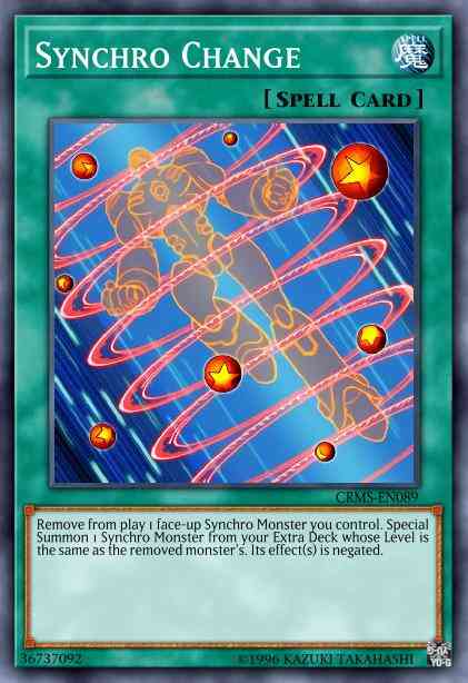 Synchro Change - CRMS-EN089 - Rare - 1st Edition