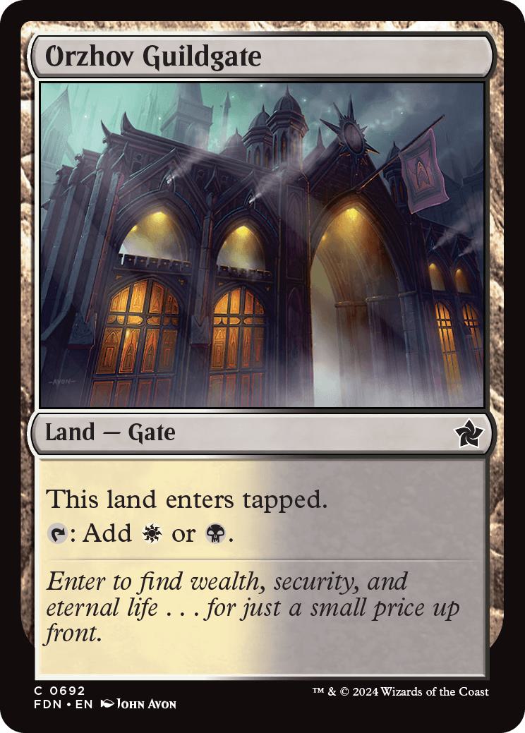 Orzhov Guildgate [692] [Foundations] [Non-Foil]