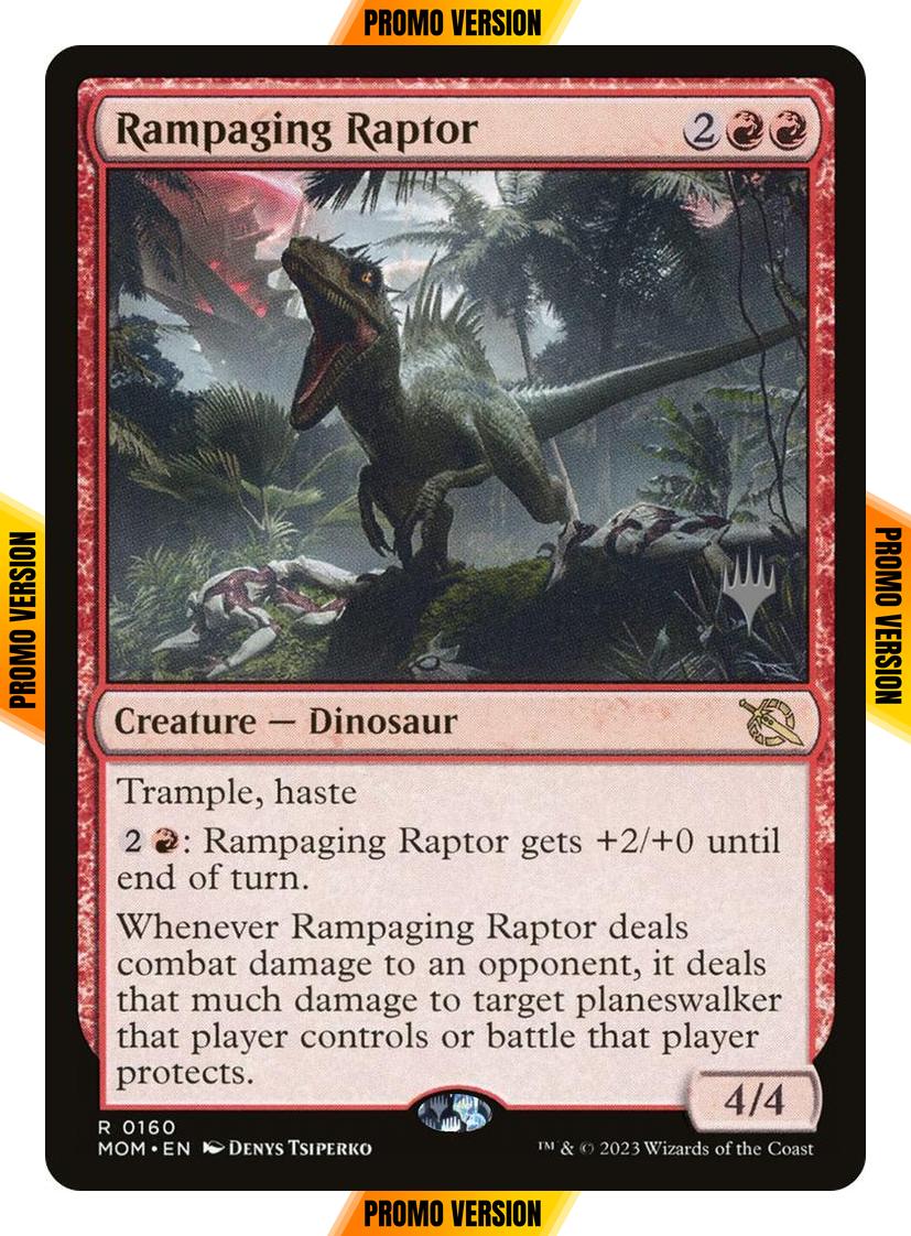 Rampaging Raptor [160p] [Promo Pack] [March of the Machine: Promos] [Non-Foil]
