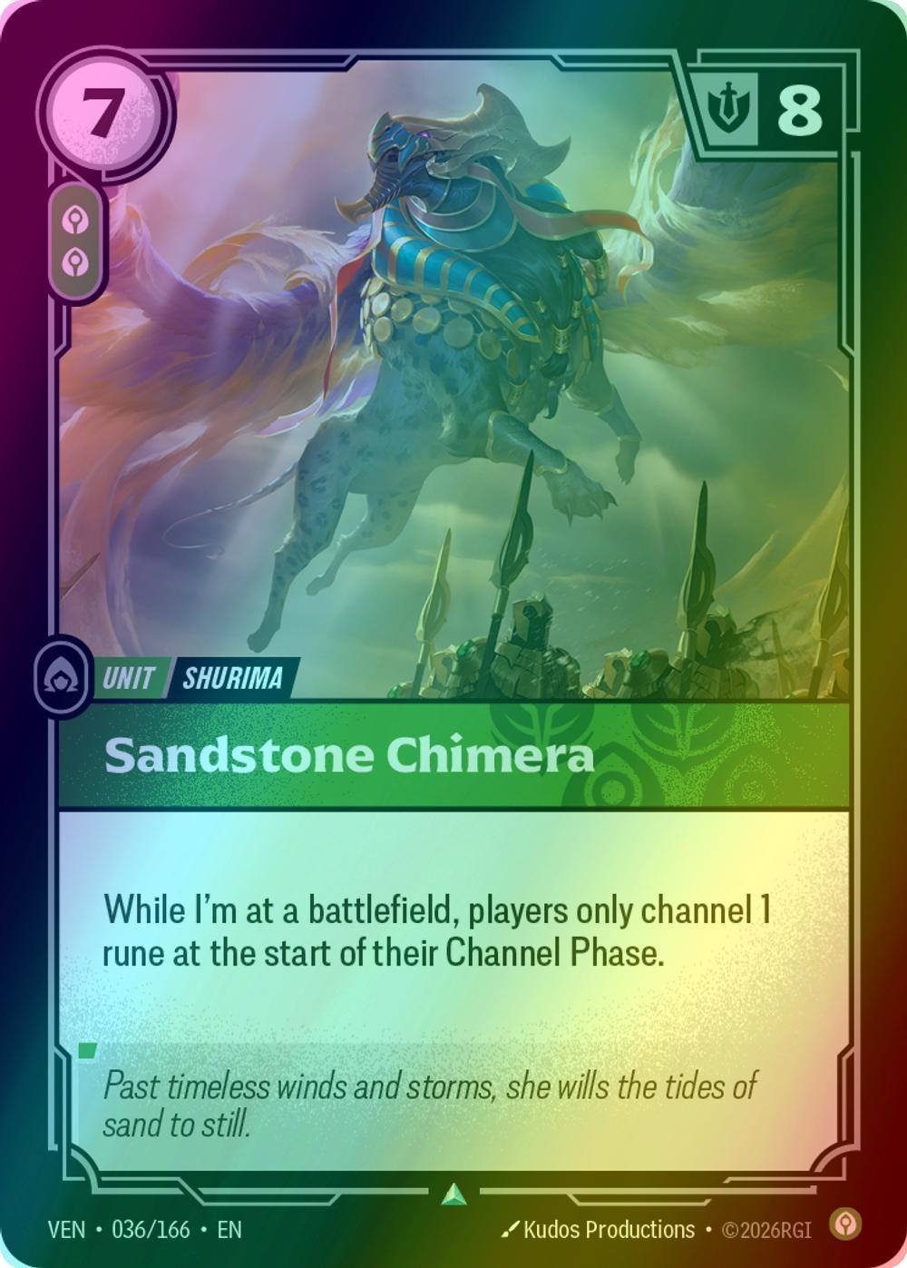 Sandstone Chimera - 036/166 [Vendetta] [Foil]