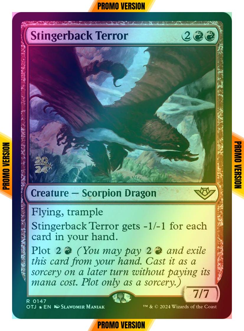 Stingerback Terror [147s] [Prerelease] [Outlaws of Thunder Junction: Promos] [Foil]