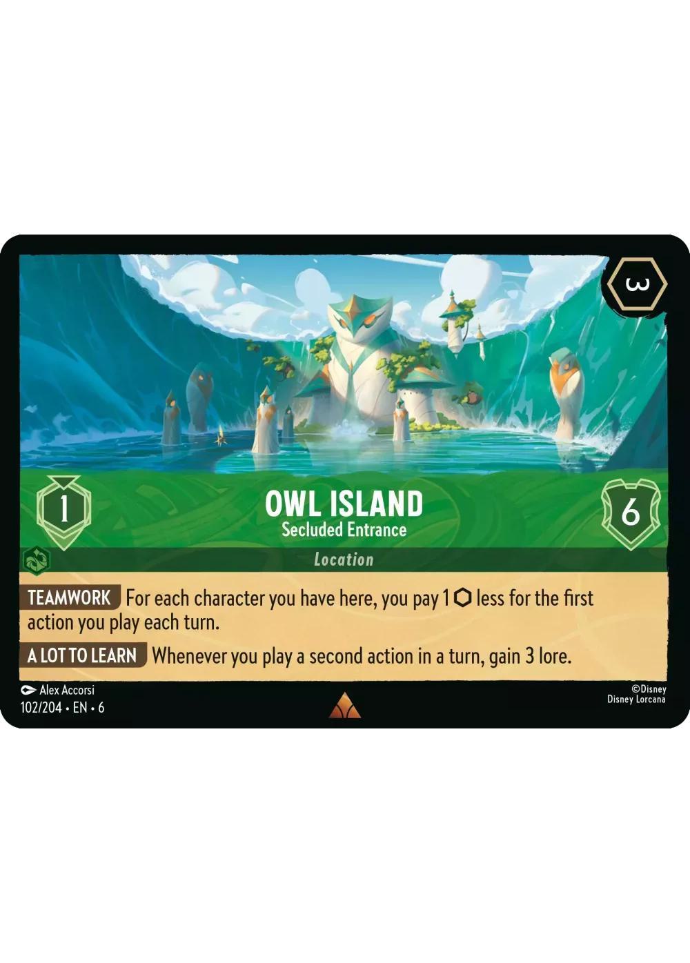 Owl Island - Secluded Entrance - 102/204 [Azurite Sea] [Non-Foil]