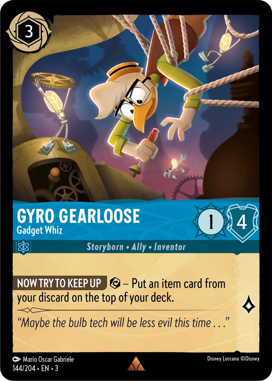 Gyro Gearloose - Gadget Whiz - 144/204 [Into the Inklands] [Non-Foil]