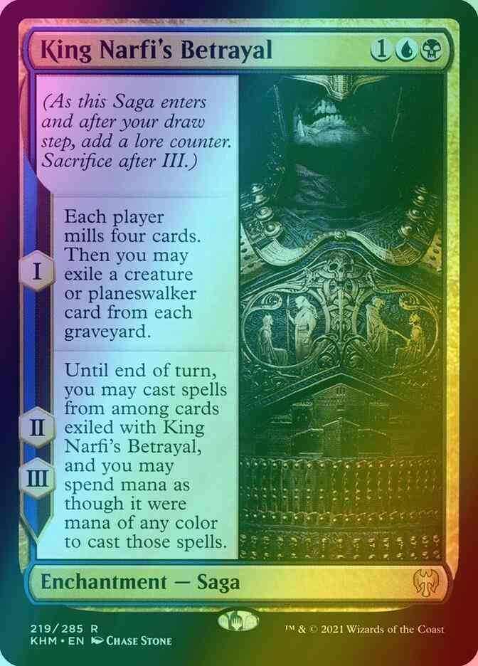 King Narfi's Betrayal [219] [Kaldheim] [Foil]